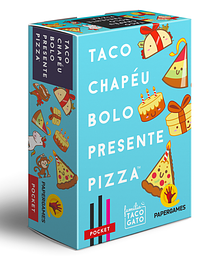 Taco, Chapéu, Bolo, Presente e Pizza